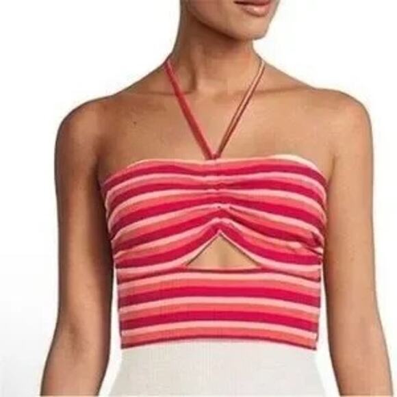 LSpace NWT $99 Paloma Top in Fresh Squeezed Stripe Size S - Picture 1 of 6